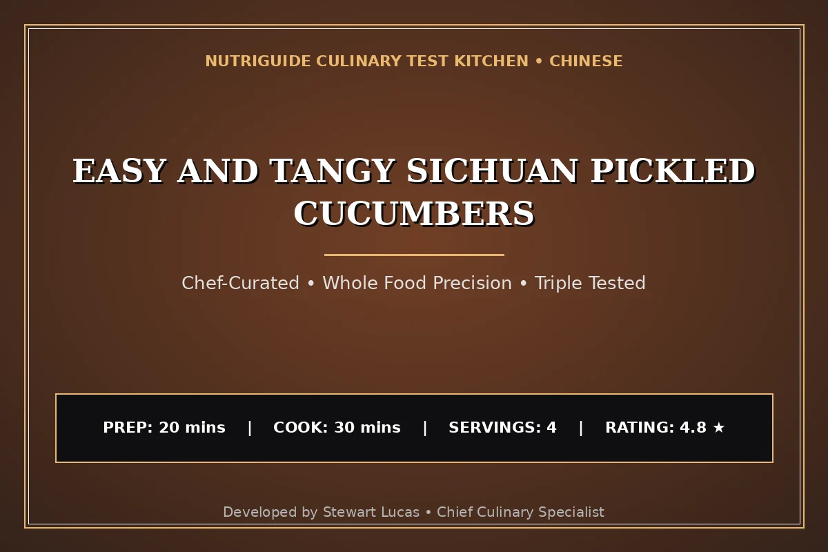 Easy And Tangy Sichuan Pickled Cucumbers