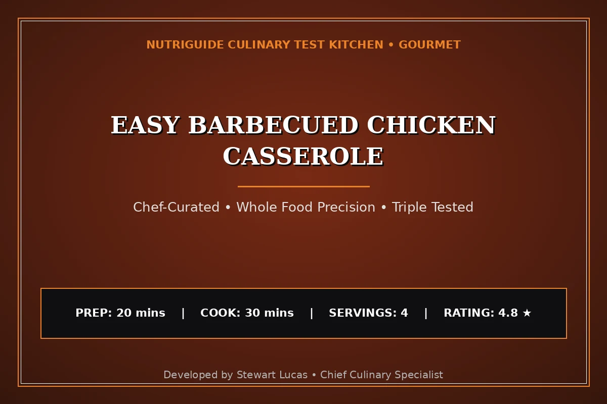 Easy Barbecued Chicken Casserole