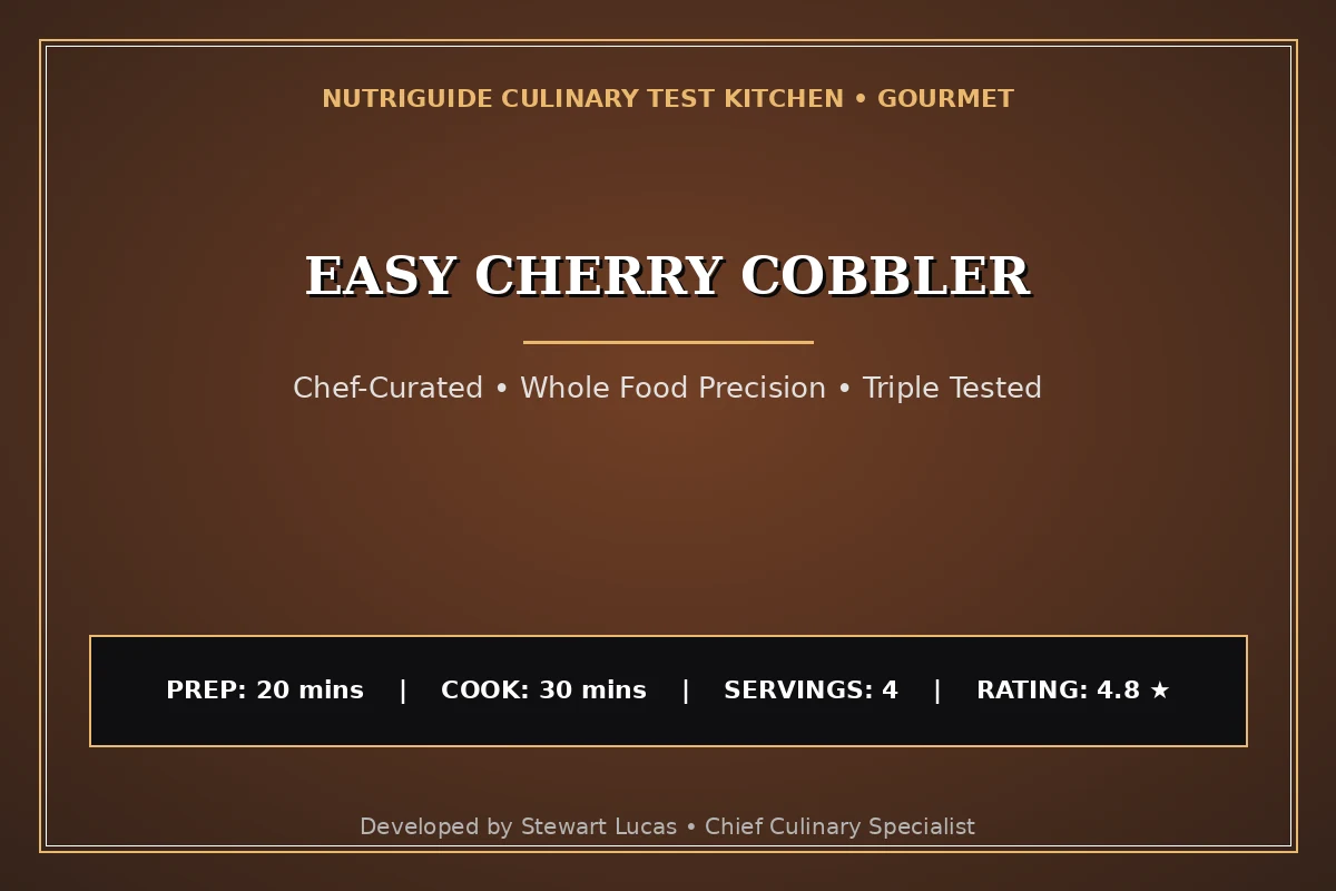 Easy Cherry Cobbler