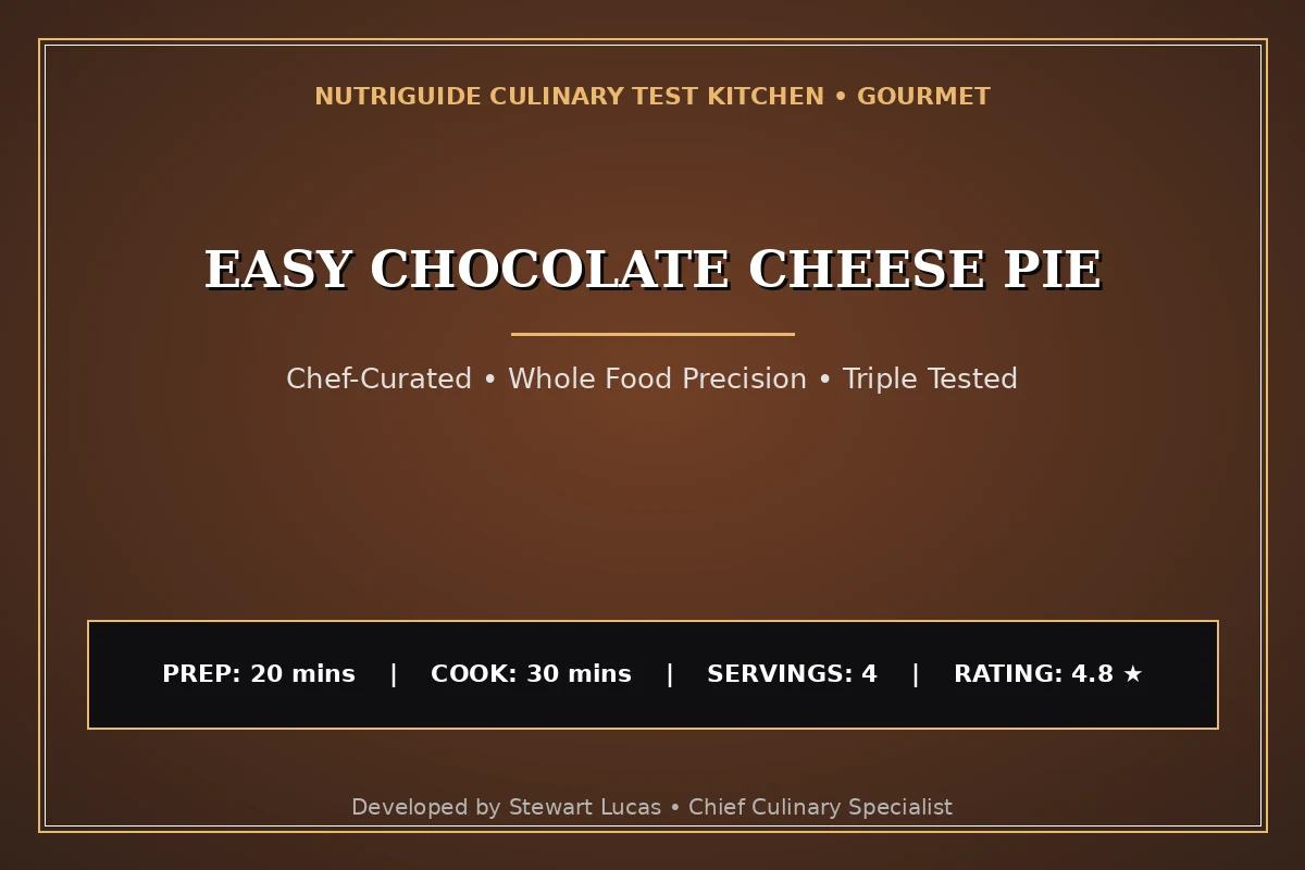 Easy Chocolate Cheese Pie