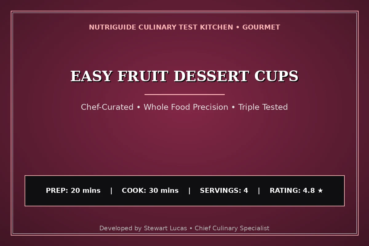 Easy Fruit Dessert Cups