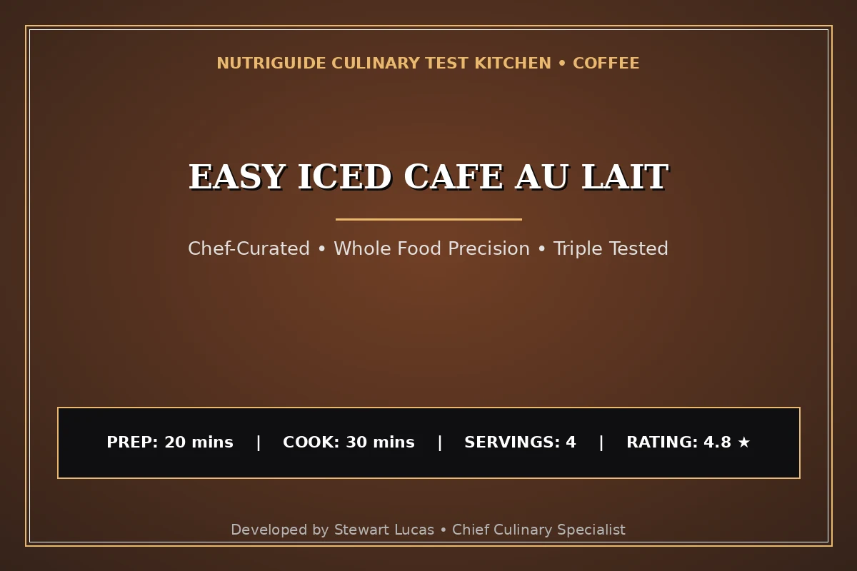 Easy Iced Cafe Au Lait