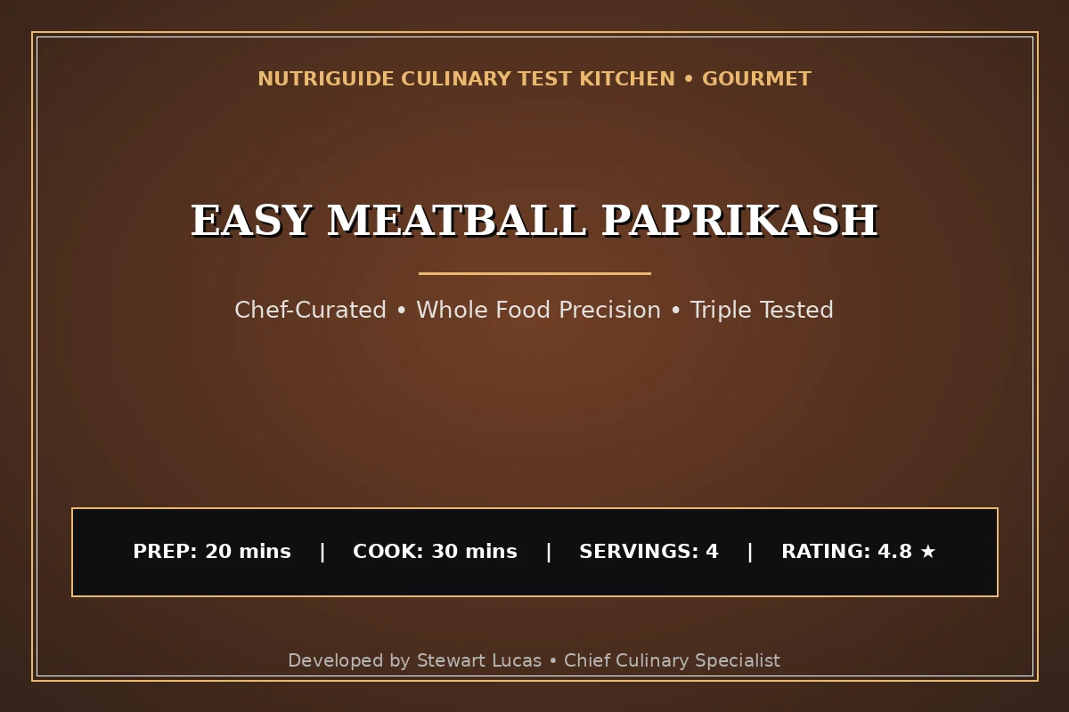 Easy Meatball Paprikash