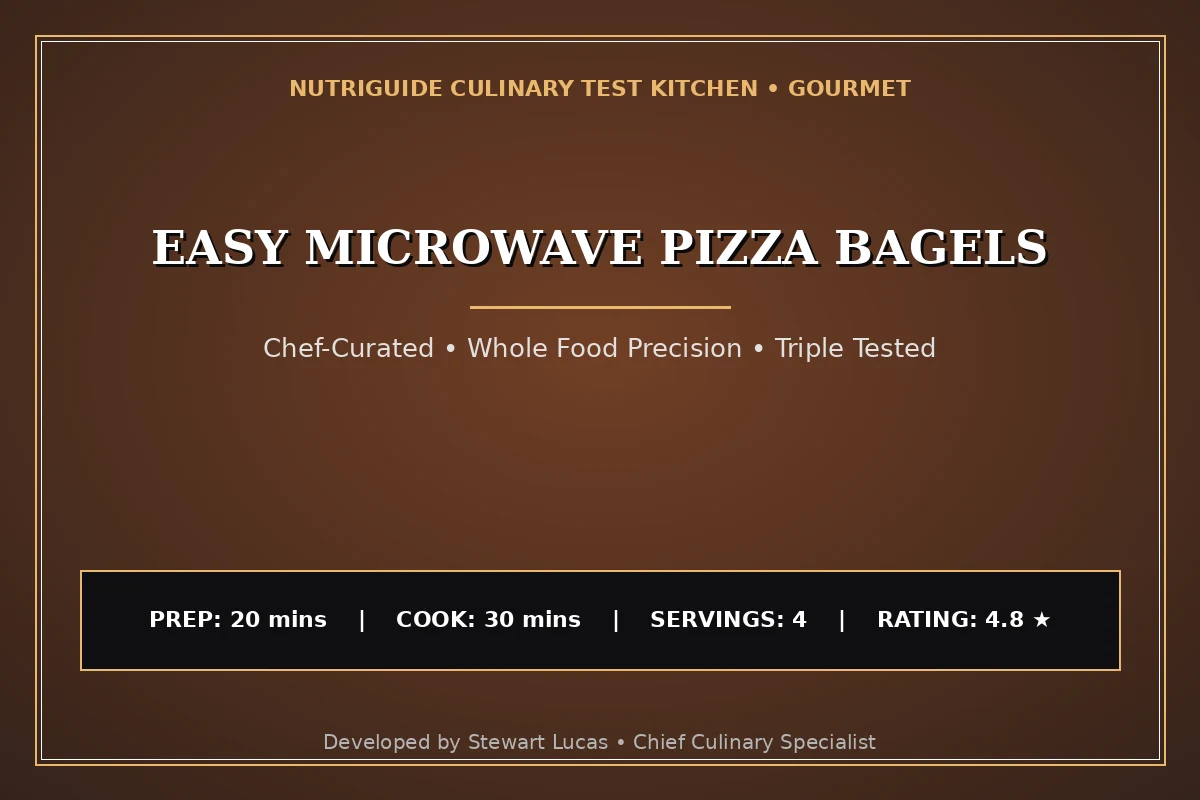 Easy Microwave Pizza Bagels