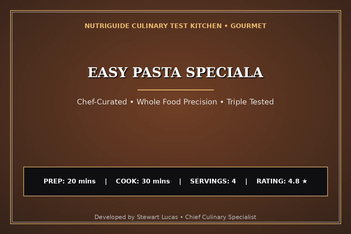 Easy Pasta Speciala