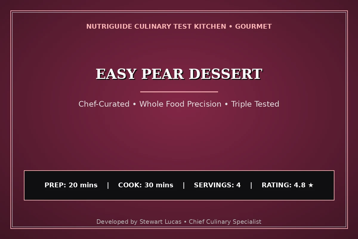Easy Pear Dessert