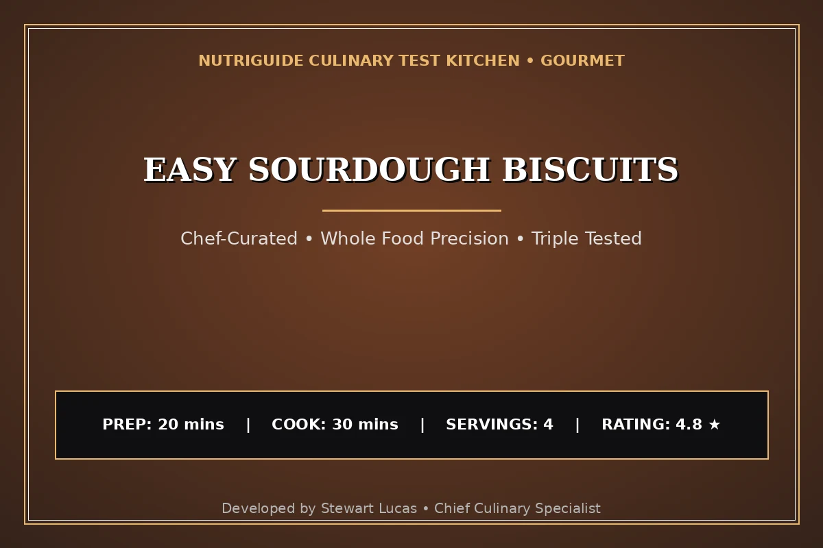 Easy Sourdough Biscuits