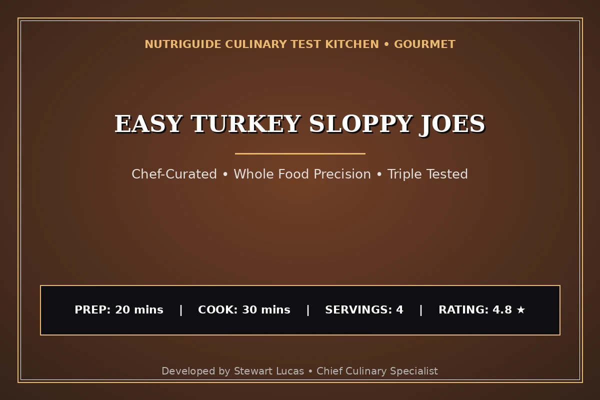 Easy Turkey Sloppy Joes