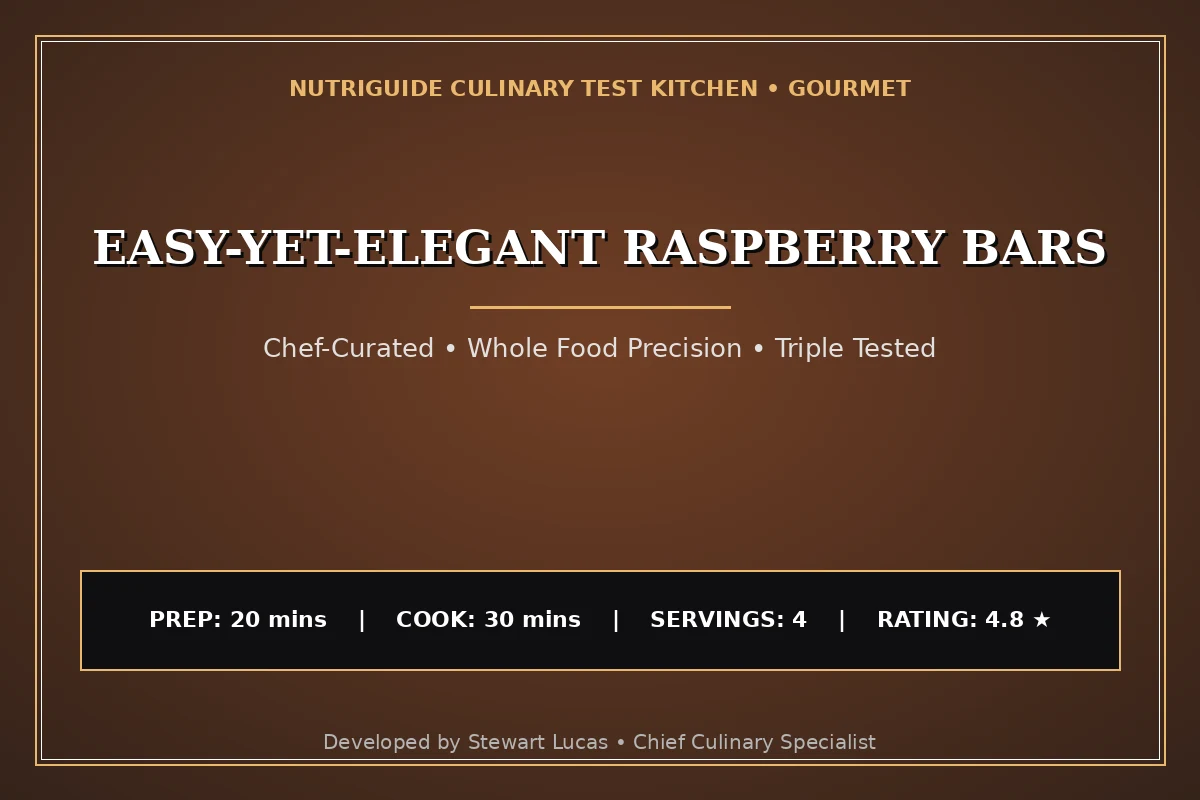 Easy-Yet-Elegant Raspberry Bars