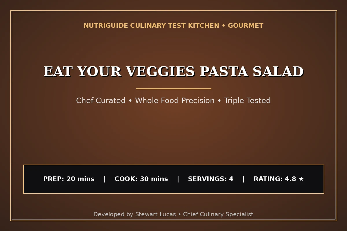 Eat Your Veggies Pasta Salad