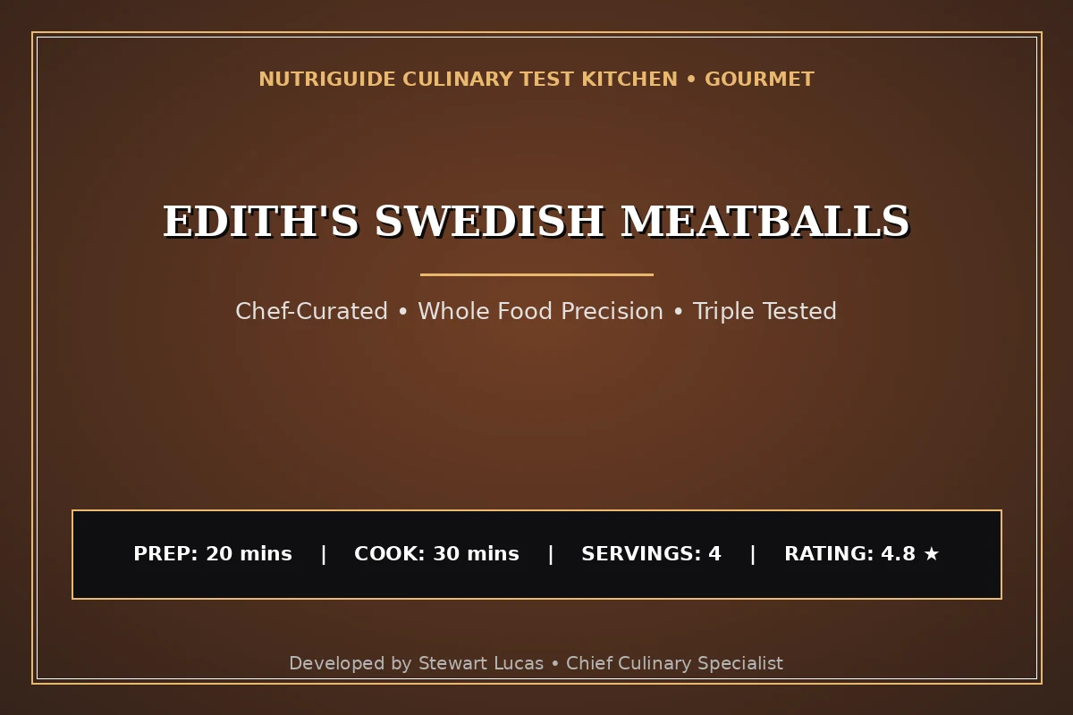 Edith'S Swedish Meatballs