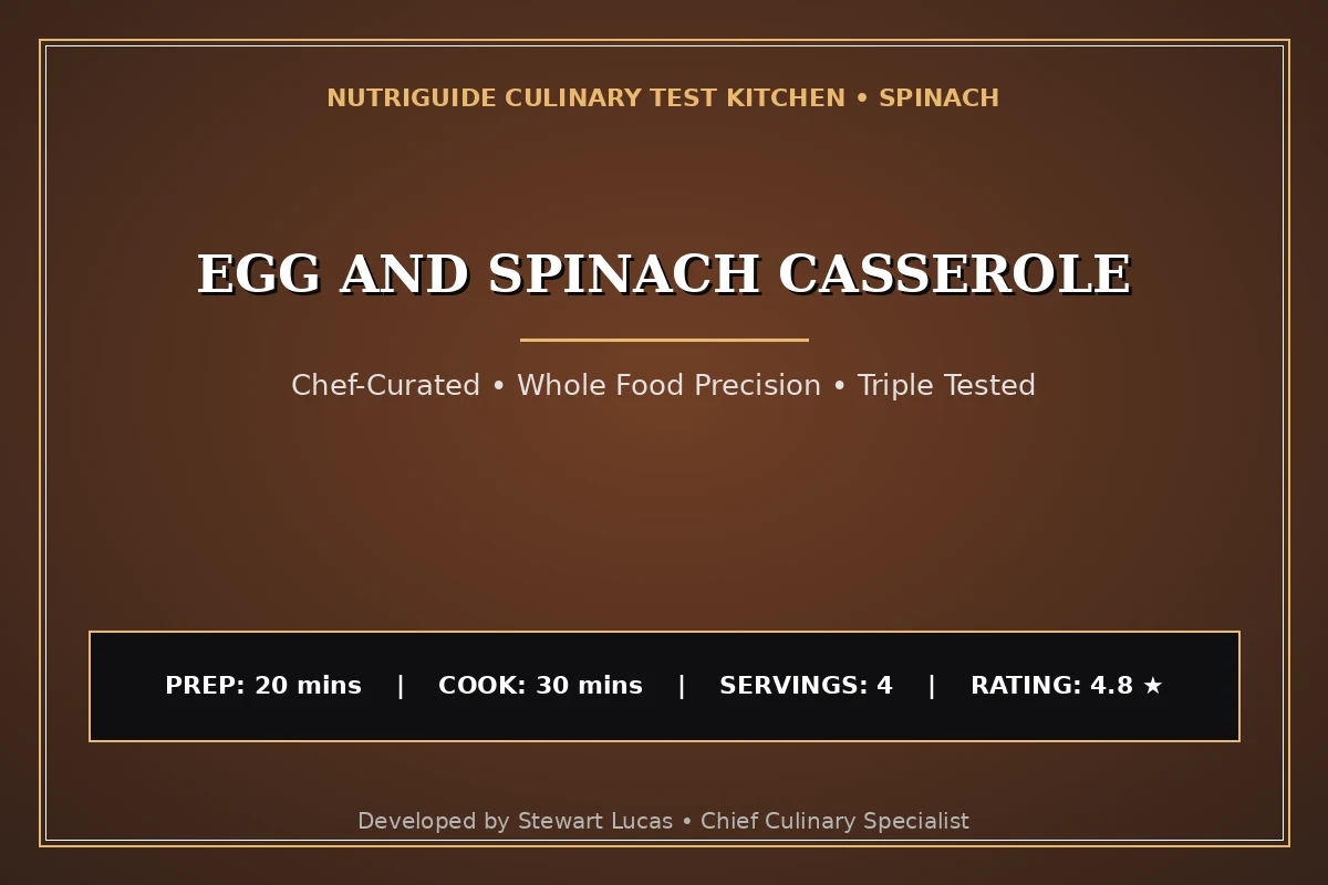 Egg And Spinach Casserole