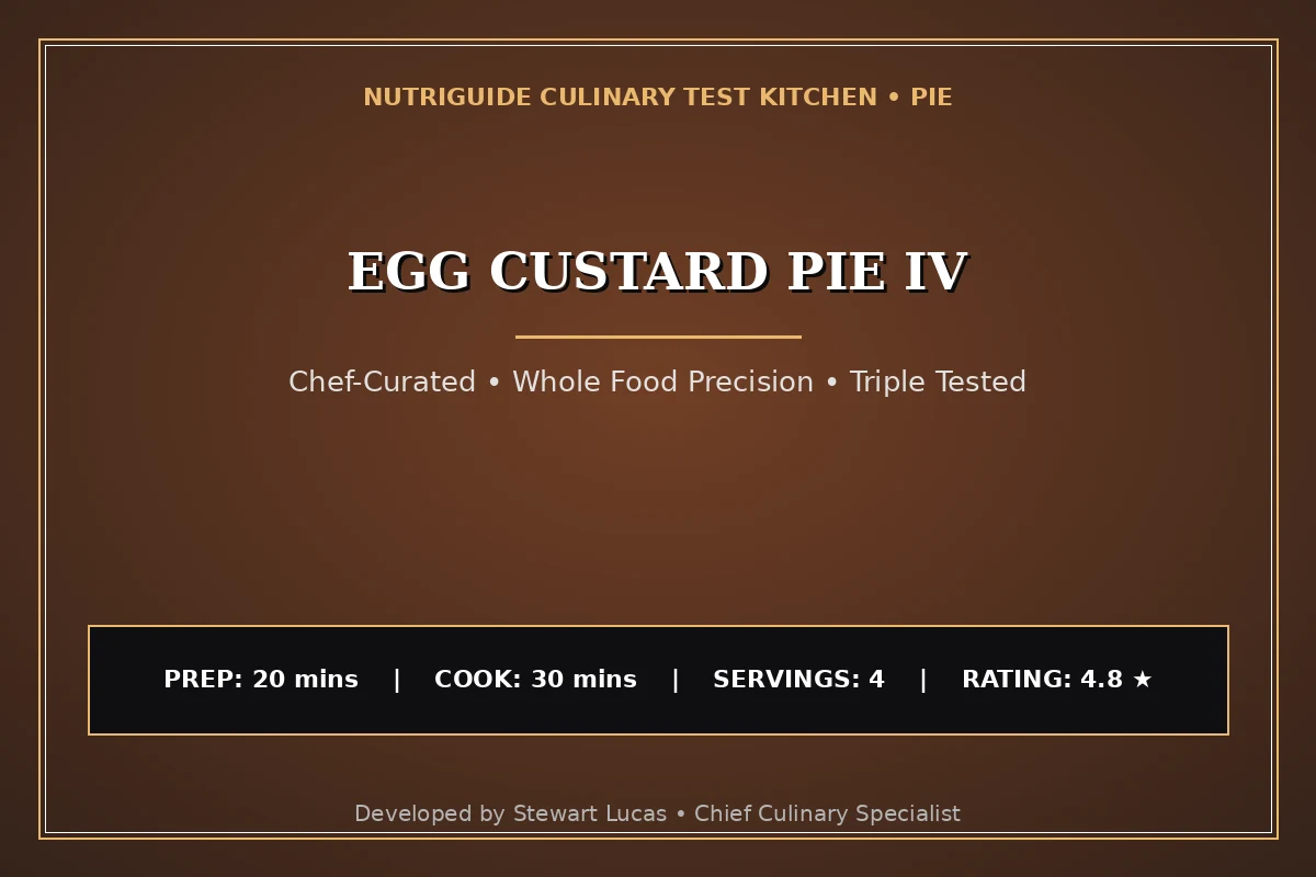 Egg Custard Pie Iv