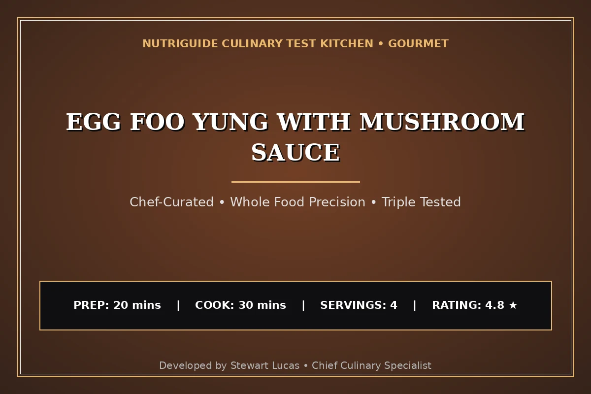 Egg Foo Yung With Mushroom Sauce