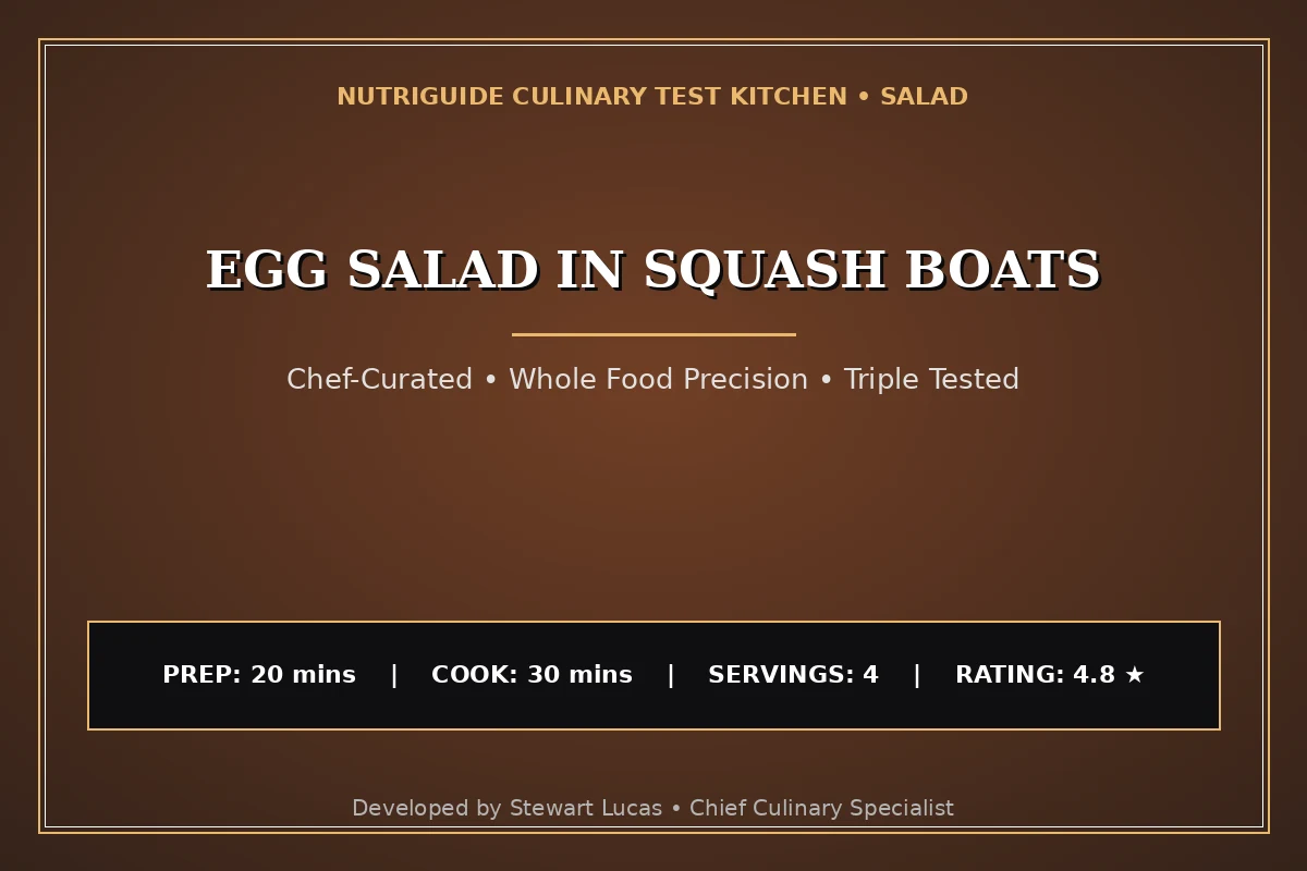 Egg Salad In Squash Boats