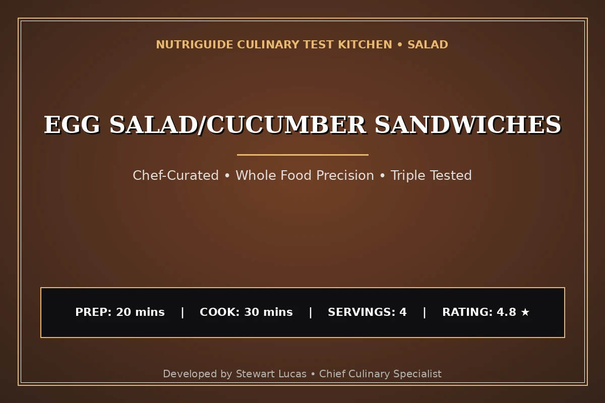 Egg Salad/Cucumber Sandwiches