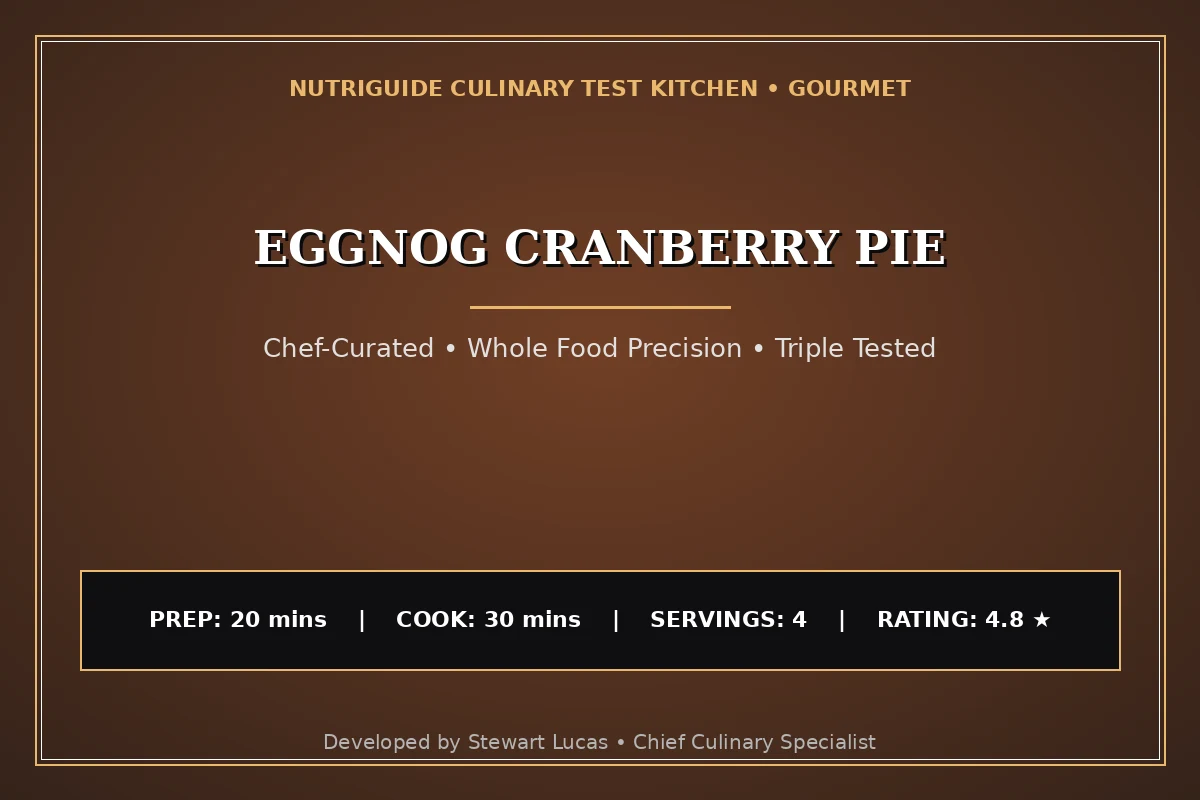 Eggnog Cranberry Pie
