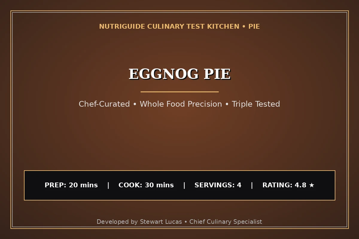 Eggnog Pie