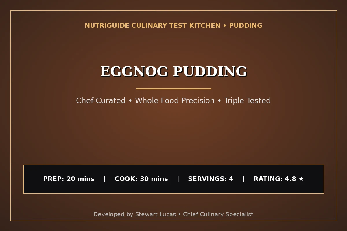 Eggnog Pudding