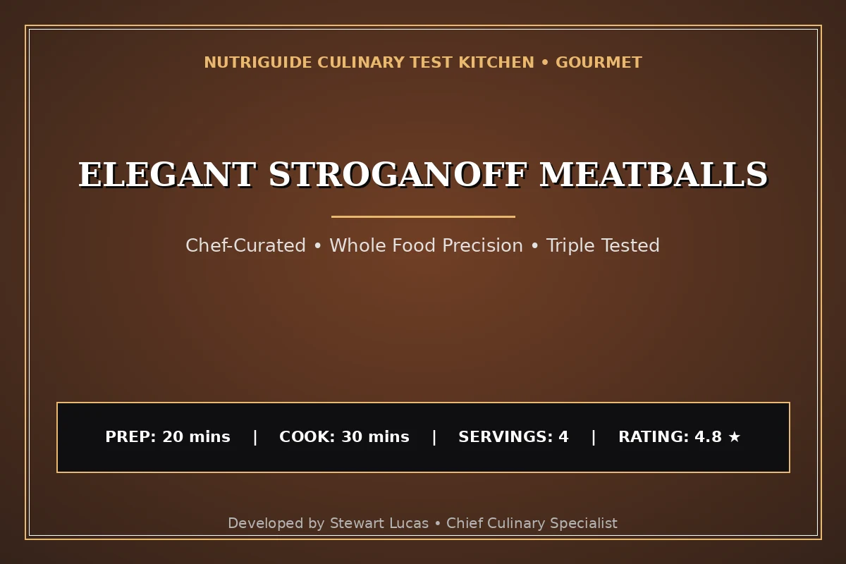 Elegant Stroganoff Meatballs