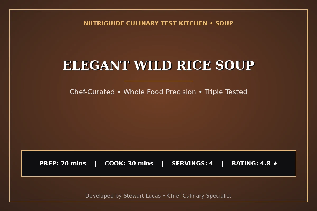 Elegant Wild Rice Soup