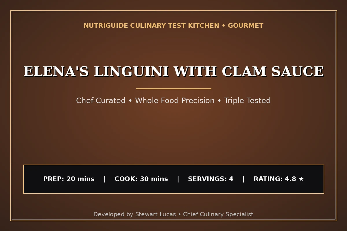 Elena'S Linguini With Clam Sauce