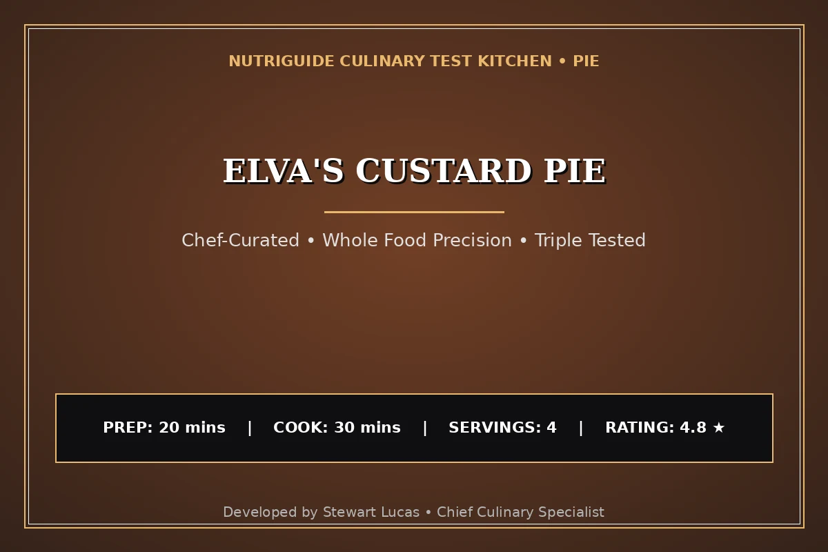 Elva'S Custard Pie
