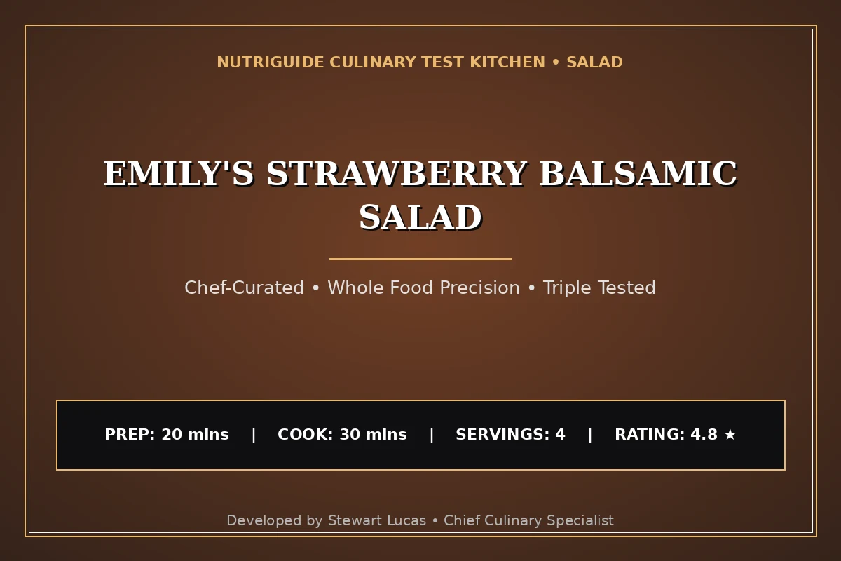 Emily'S Strawberry Balsamic Salad