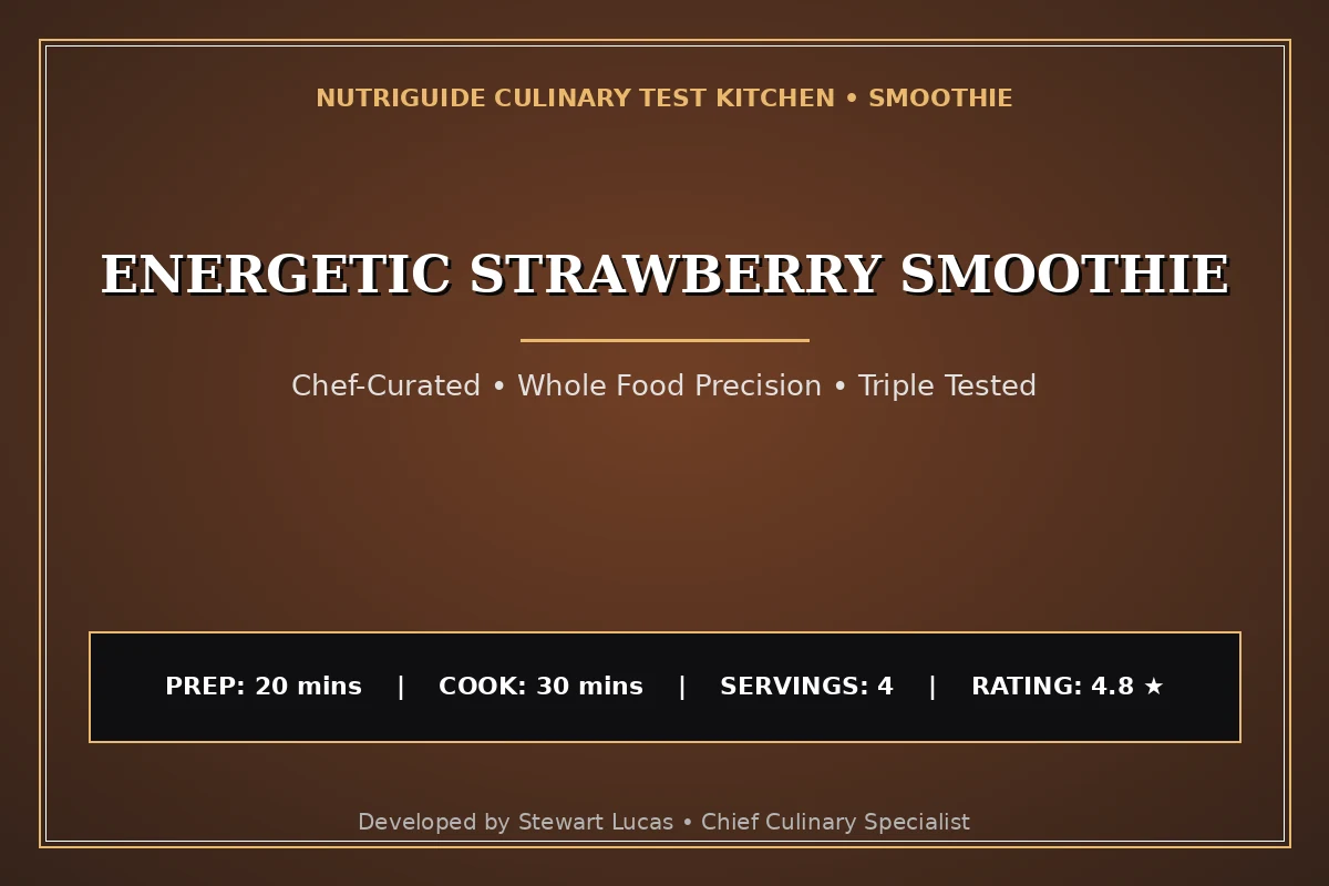 Energetic Strawberry Smoothie