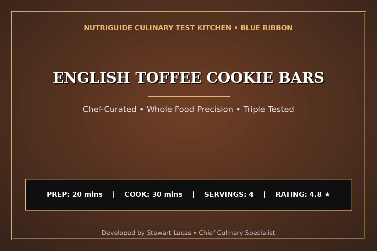 English Toffee Cookie Bars
