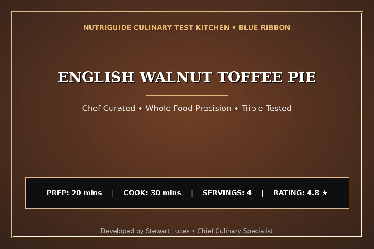 English Walnut Toffee Pie