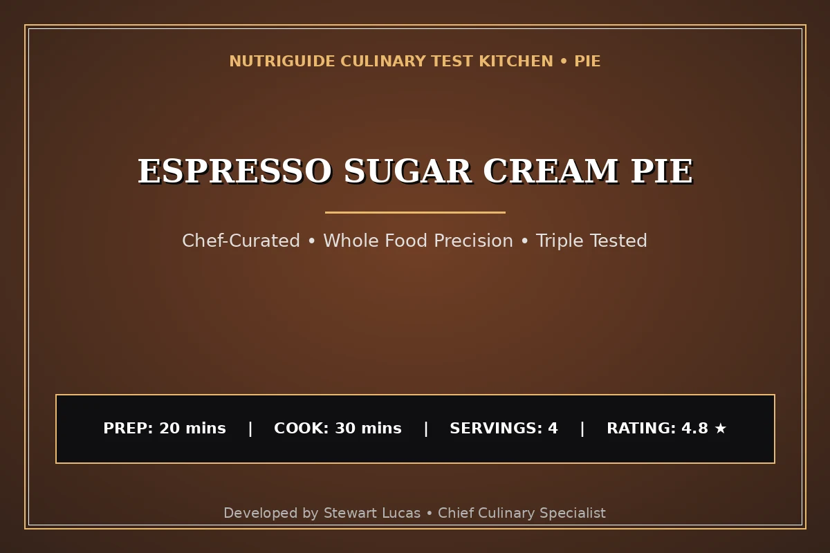 Espresso Sugar Cream Pie