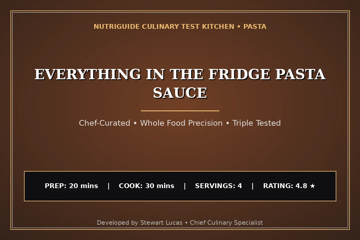 Everything In The Fridge Pasta Sauce