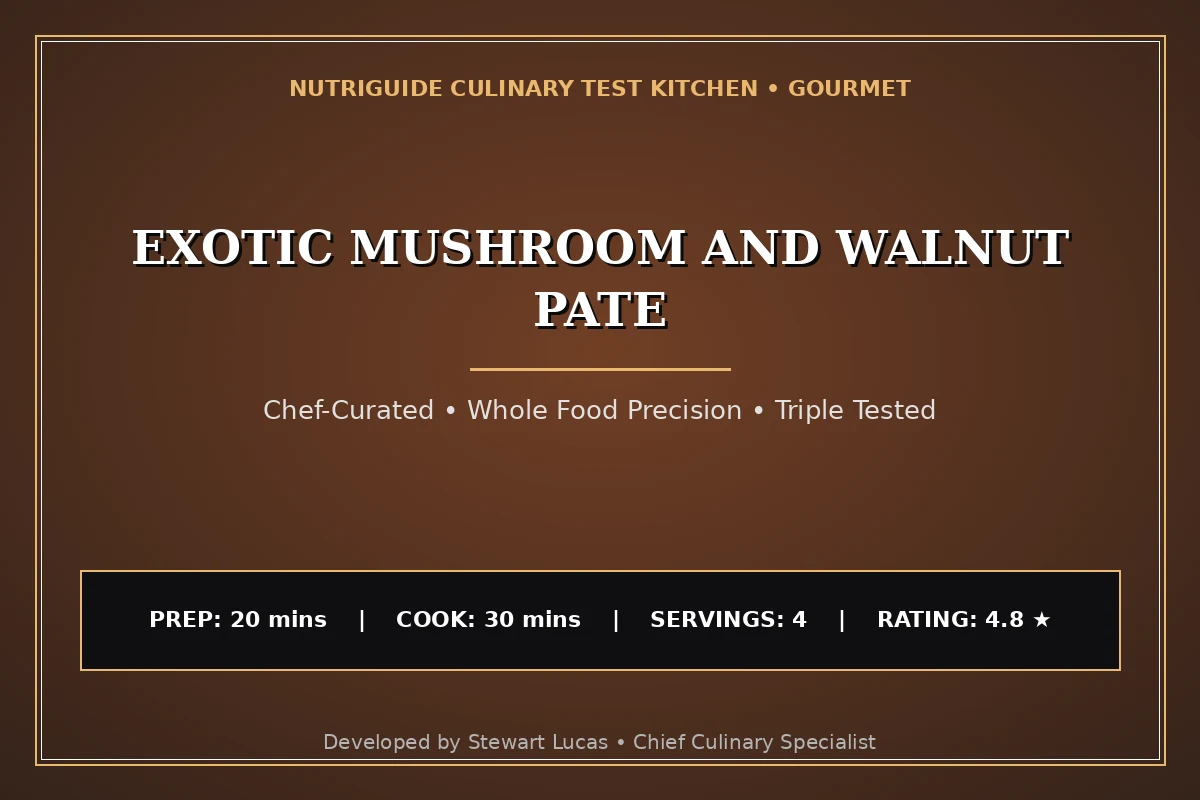 Exotic Mushroom And Walnut Pate