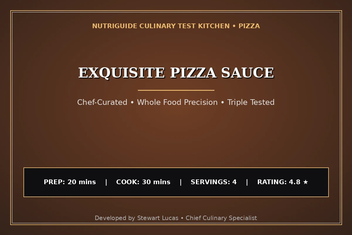 Exquisite Pizza Sauce