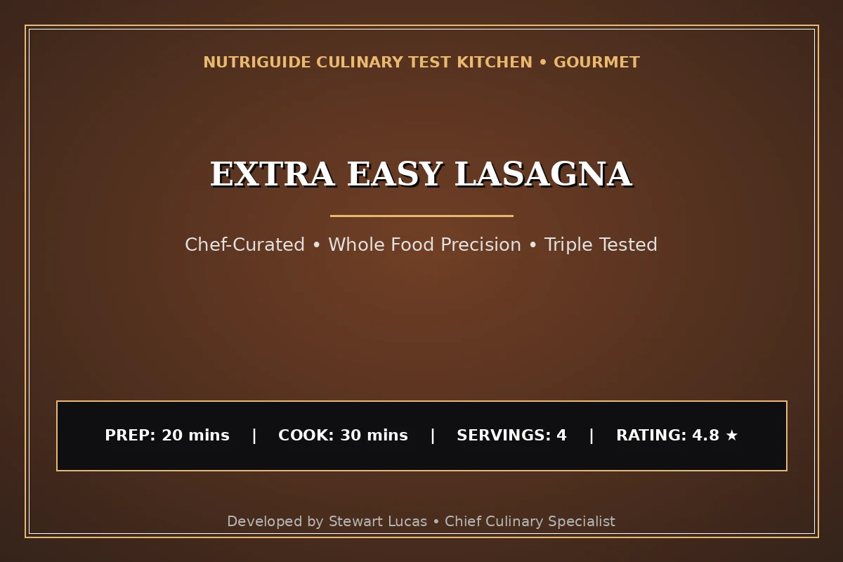Extra Easy Lasagna