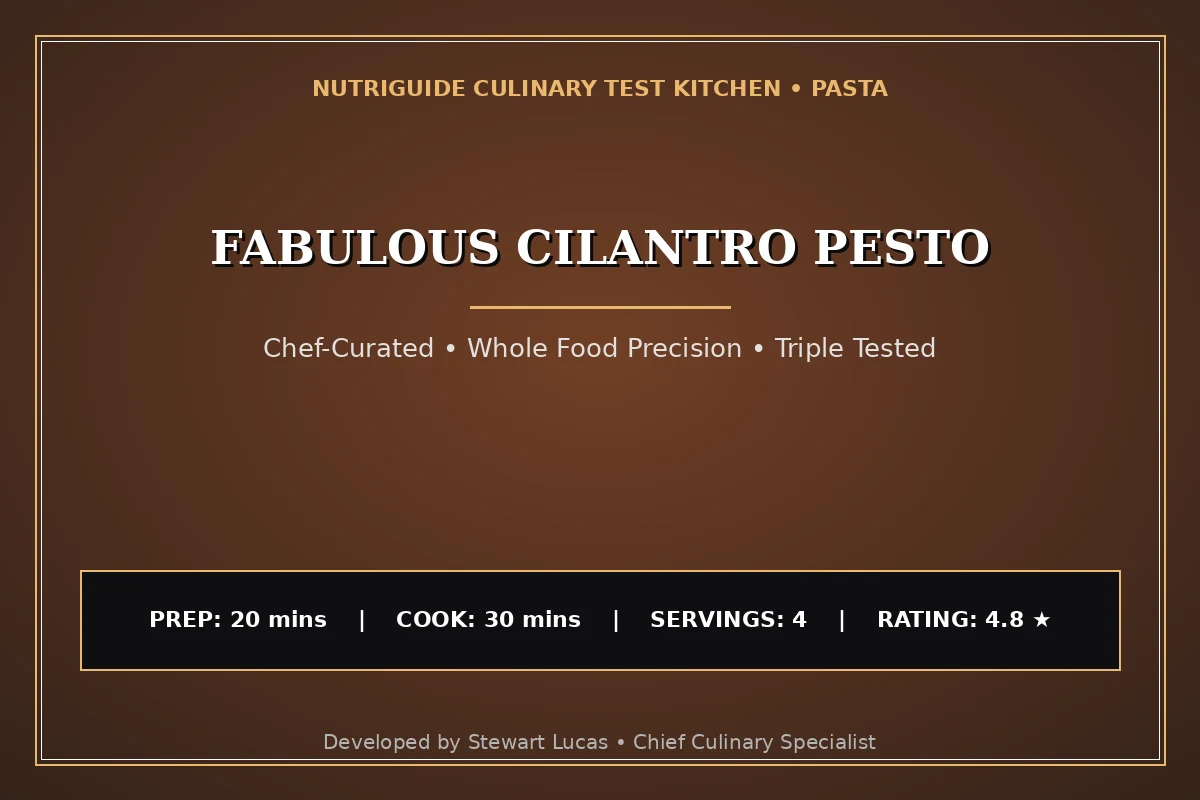 Fabulous Cilantro Pesto