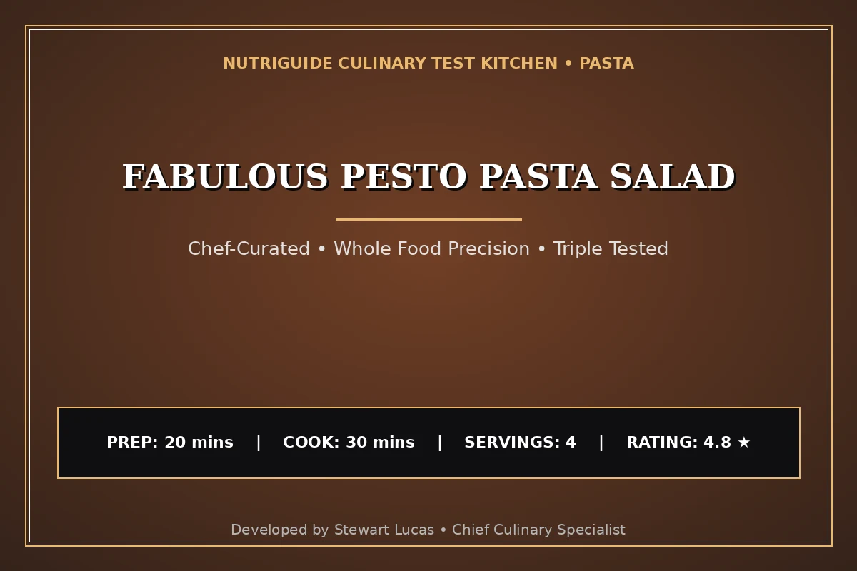 Fabulous Pesto Pasta Salad