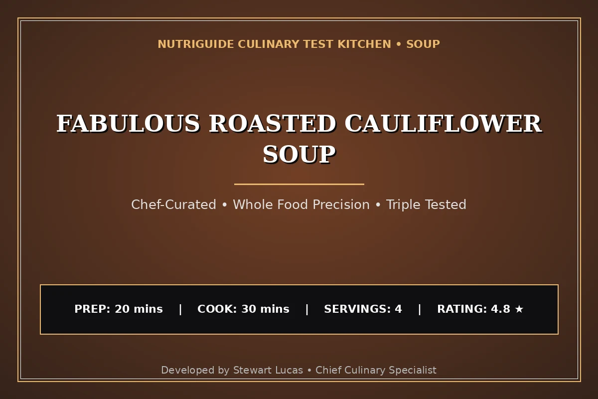 Fabulous Roasted Cauliflower Soup