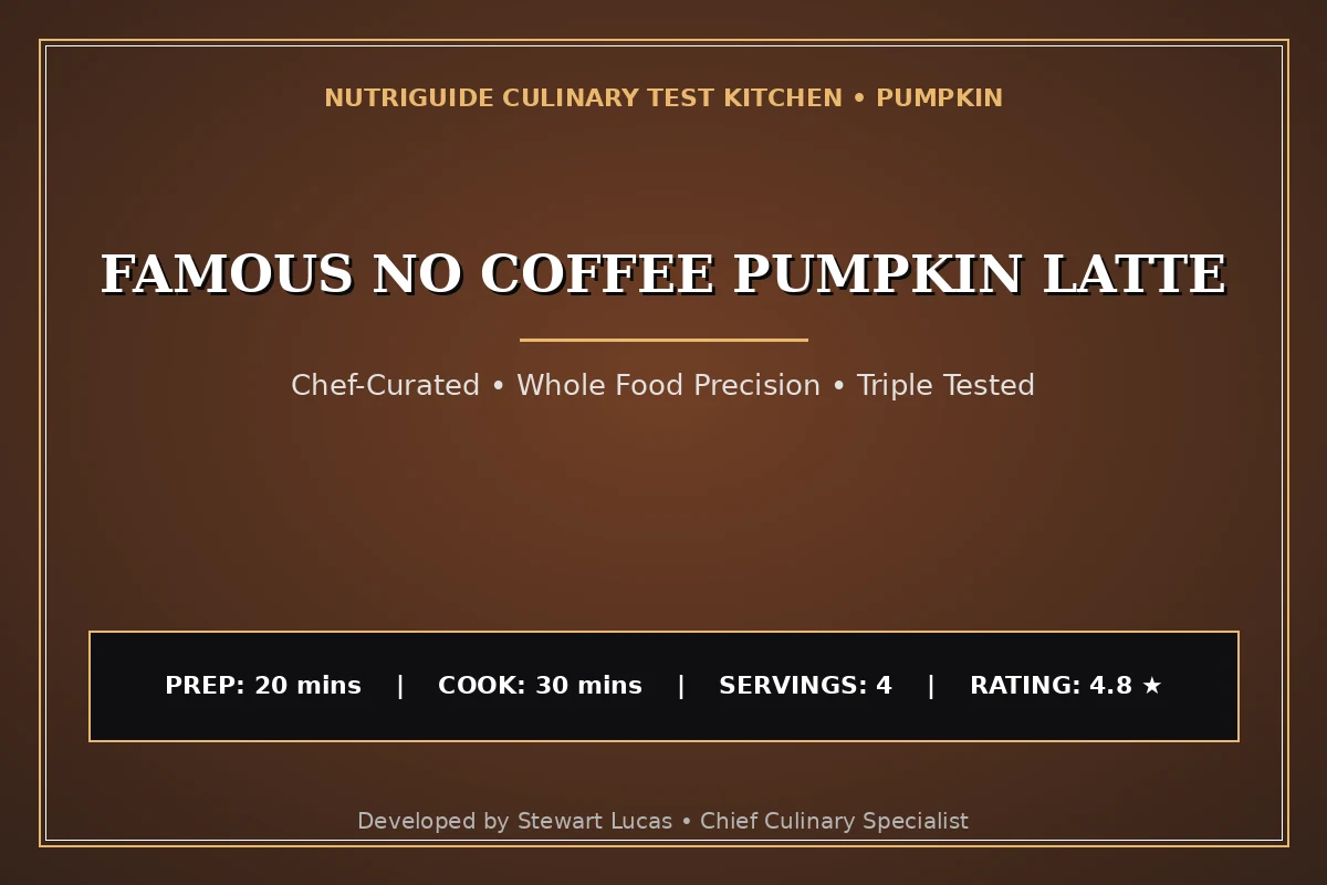 Famous No Coffee Pumpkin Latte