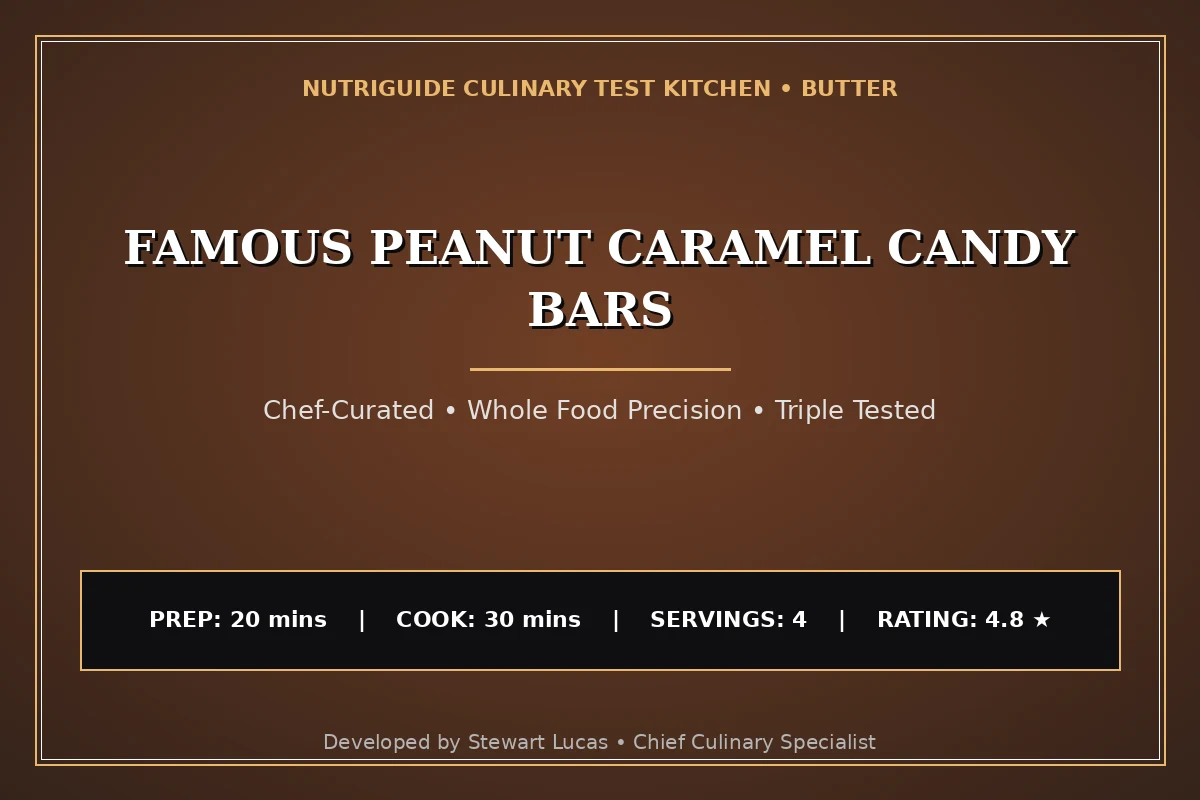 Famous Peanut Caramel Candy Bars
