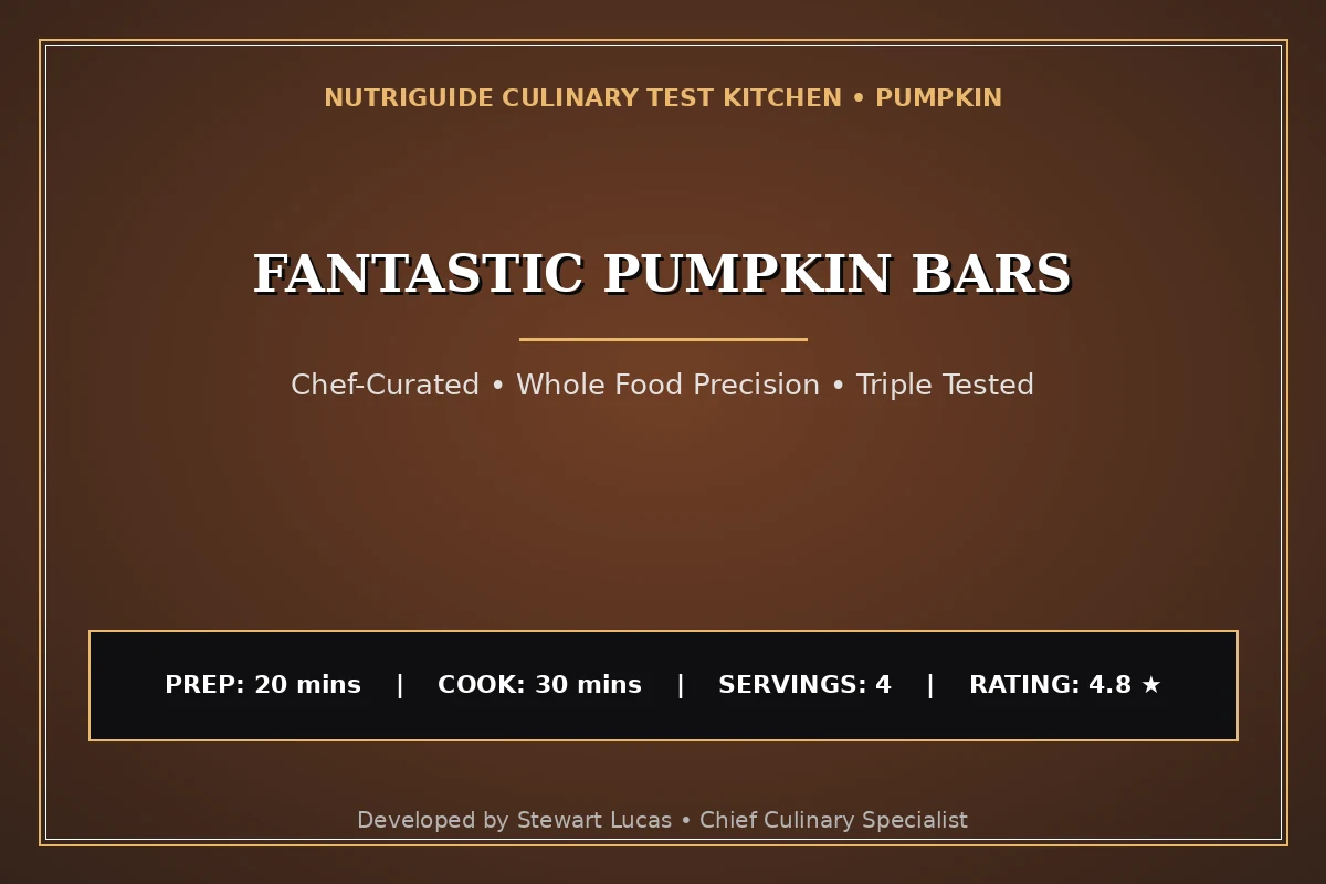 Fantastic Pumpkin Bars