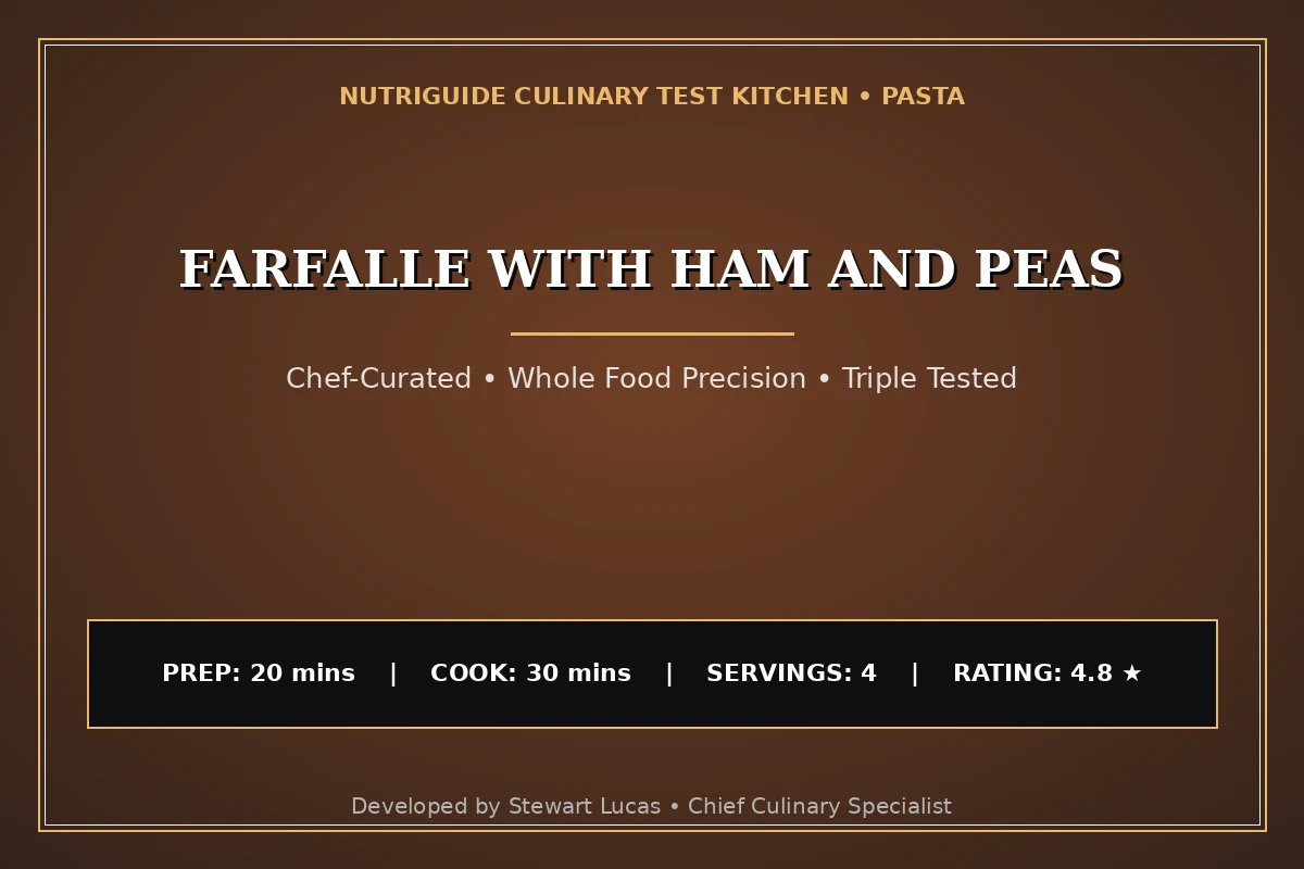 Farfalle With Ham And Peas