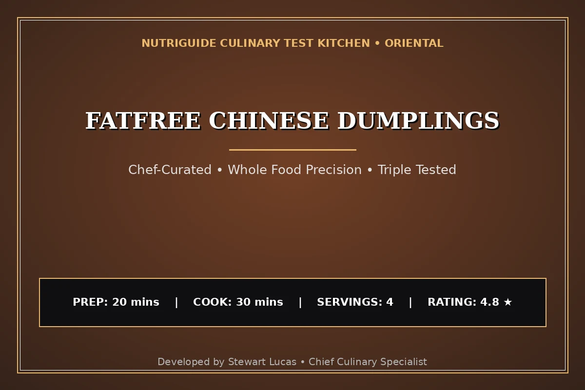 Fatfree Chinese Dumplings