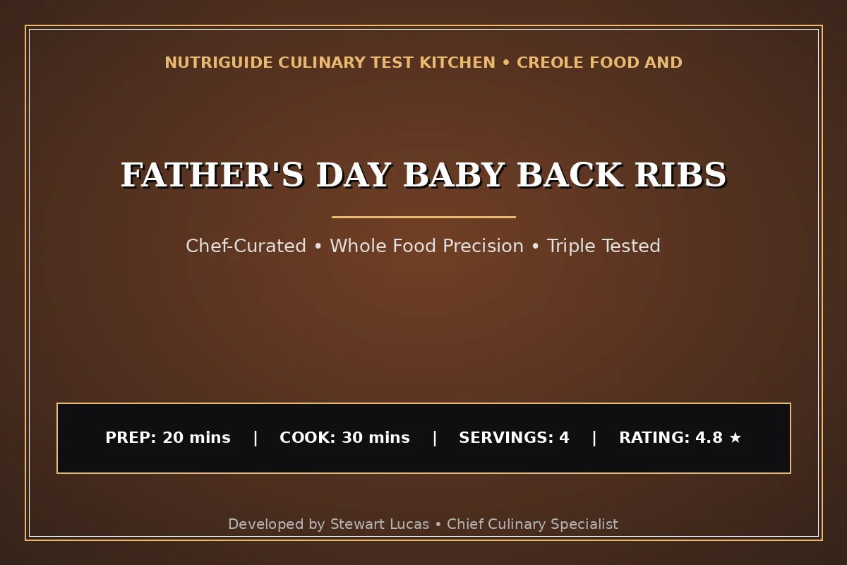 Father'S Day Baby Back Ribs