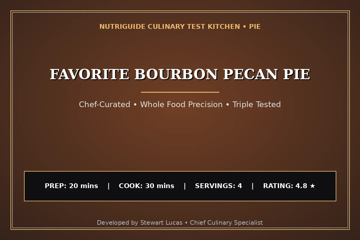 Favorite Bourbon Pecan Pie