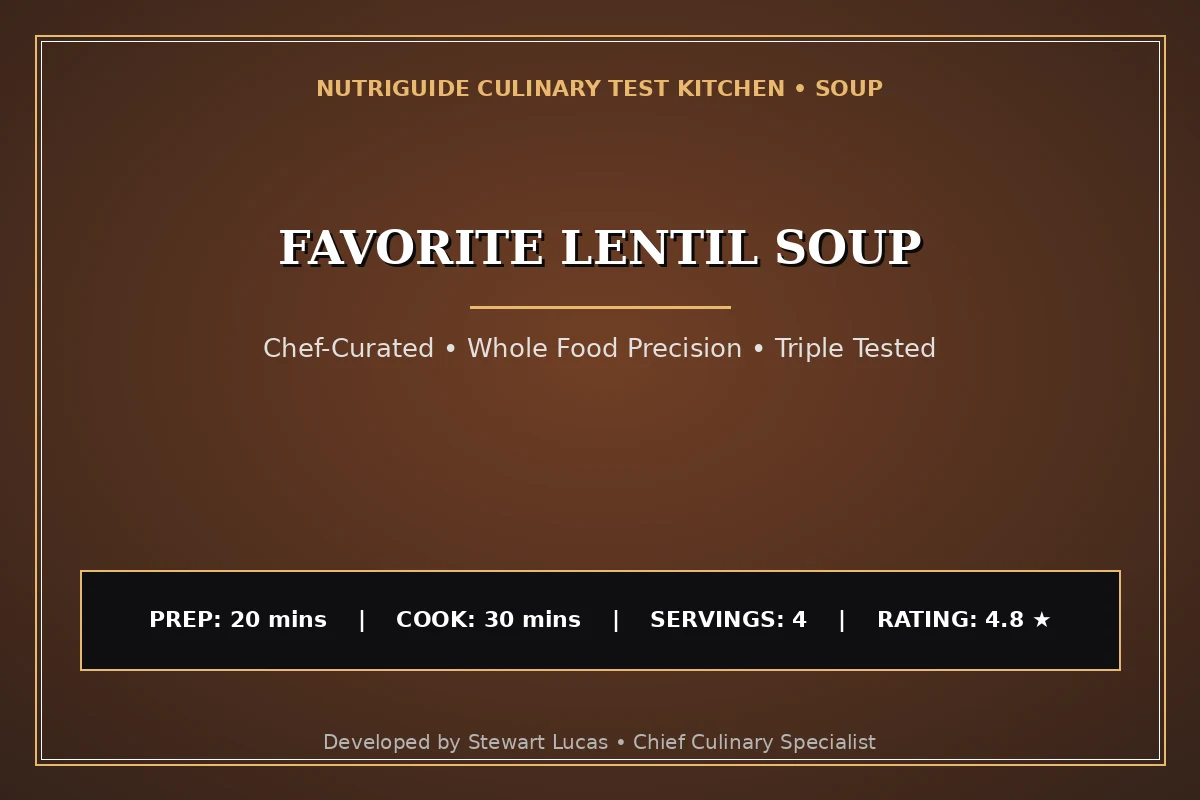 Favorite Lentil Soup