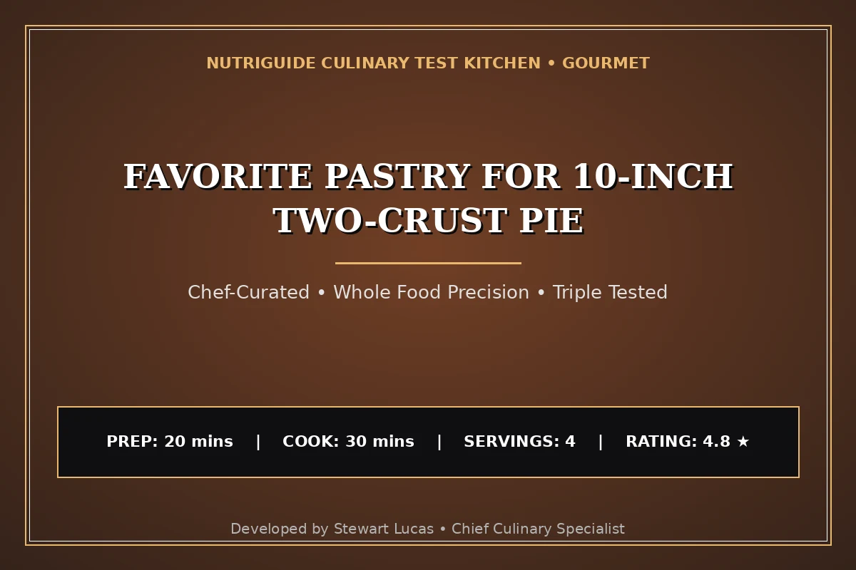Favorite Pastry For 10-Inch Two-Crust Pie