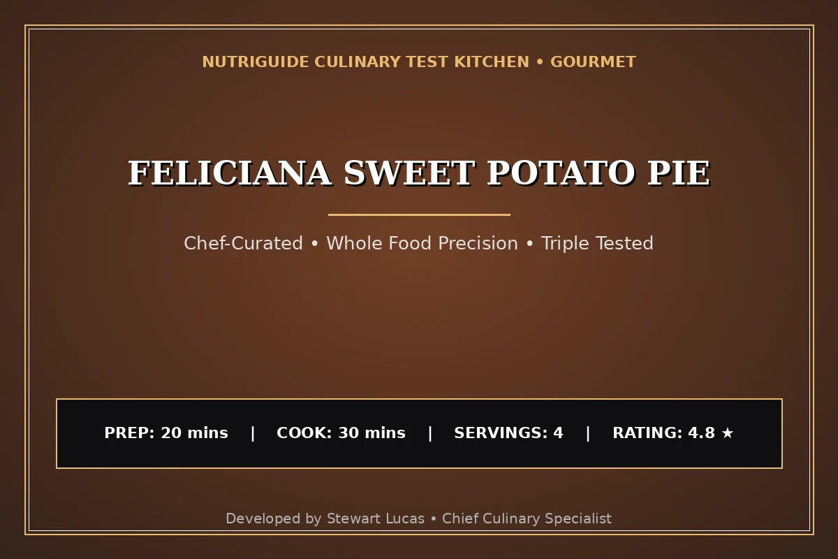 Feliciana Sweet Potato Pie