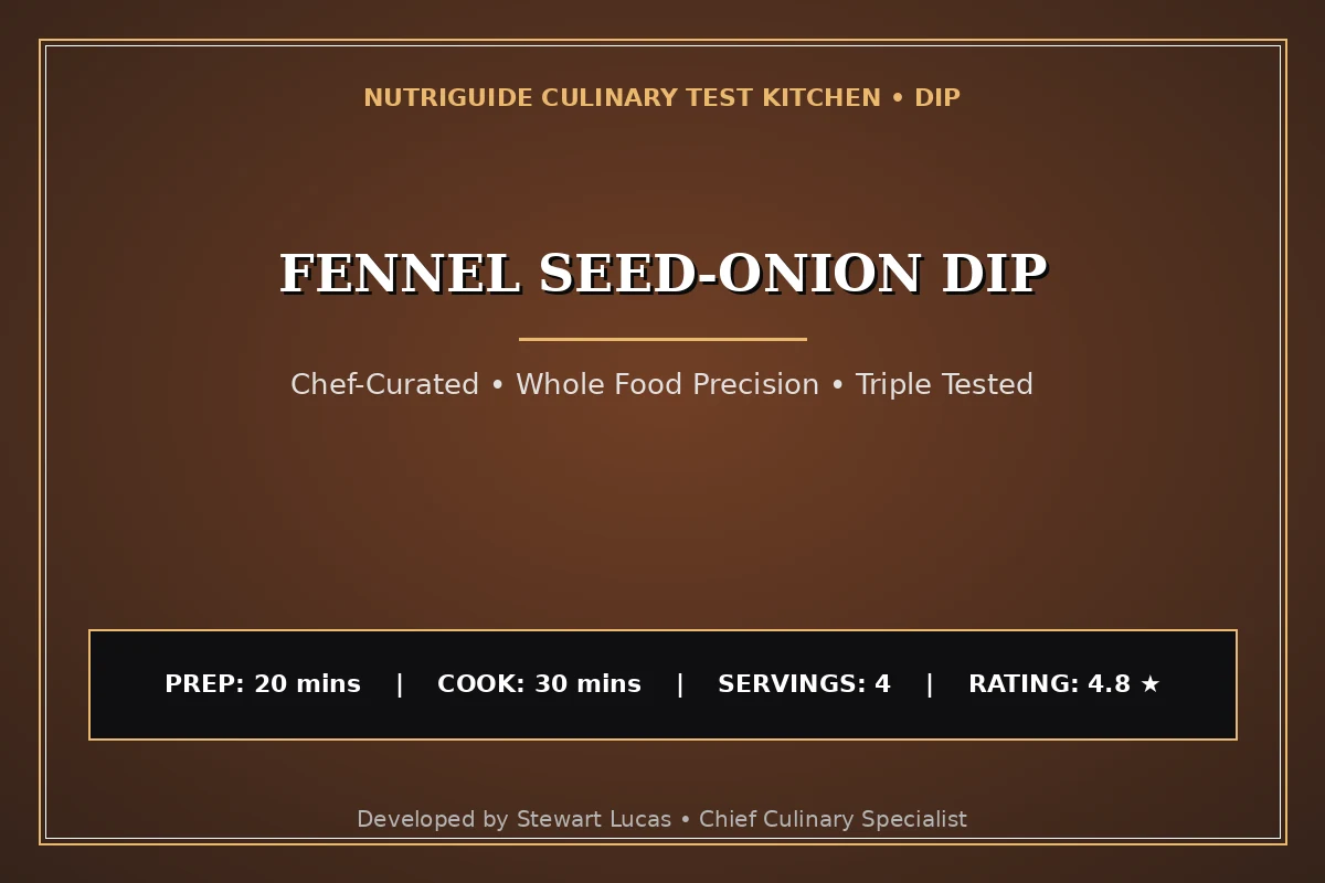 Fennel Seed-Onion Dip